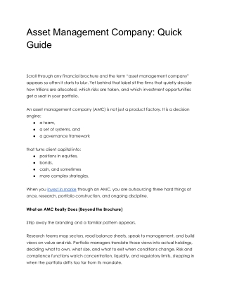 Asset Management Company_ Quick Guide
