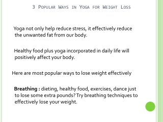 Is Yoga An Effective Way Of Losing Weight