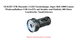 4074 OLIGHT X7R Marauder 2 LED Taschenlampe  Super Hell 14000 Lumen Wiederaufladbare USB GroÃƒÂŸe mit St