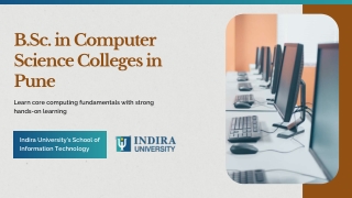Best B.Sc. Computer Science Colleges in Pune | Indira University