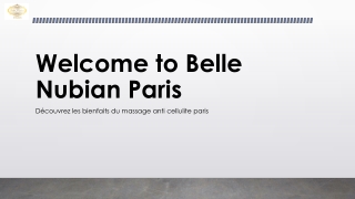 Découvrez les bienfaits du massage anti cellulite paris