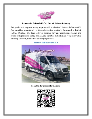 Painters In Bakersfield Ca  Patrick Holmes Painting