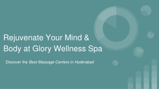 Rejuvenate Your Mind & Body at Glory Wellness Spa