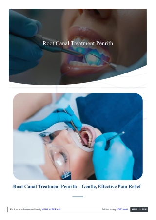 Root Canal Treatment Penrith