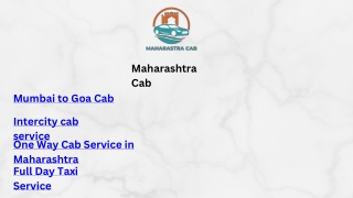Maharashtra Cab