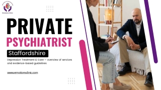 Private Psychiatrist Staffordshire