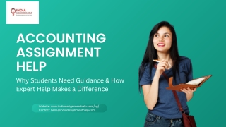 Accounting Assignment Help – Why Students Need Guidance & How Expert Help Makes a Difference