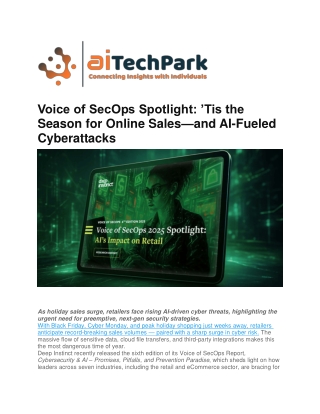 Voice of SecOps Spotlight How Retail Teams Are Saving Hours With AI Security Too