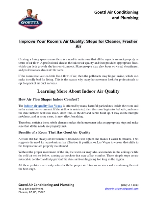 Improve Your Room’s Air Quality: Steps for Cleaner, Fresher Air