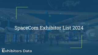 SpaceCom Exhibitor List 2024