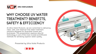 Uv Water Treatment