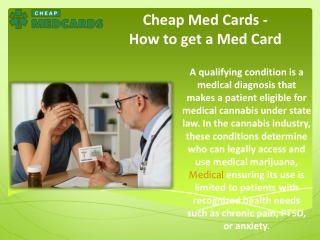 Cheap Med Cards - How to get a Med Card