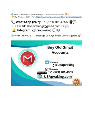 How to Protect Yourself When Buying Old Gmail Accounts