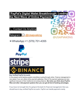 Where to Buy Verified PayPal Accounts Online.los angeles