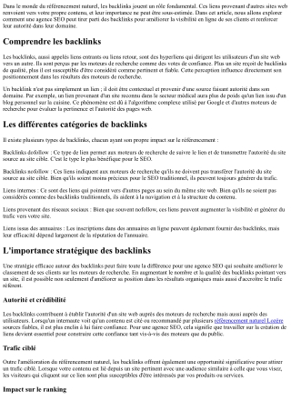 Le rôle des backlinks dans une stratégie d'Agence SEO