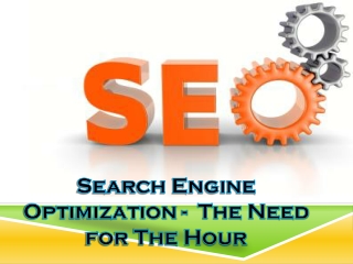 Search Engine Optimization - The Need for The Hour