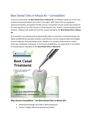 Best Dental Clinic in Moula Ali