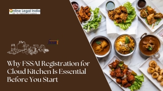 Why FSSAI Registration for Cloud Kitchen Is Essential Before You Start