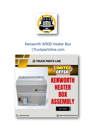 Kenworth W900 Heater Box |Truckpartsline.com