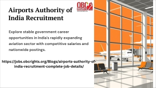Airports Authority of India Recruitment – Complete Job Details
