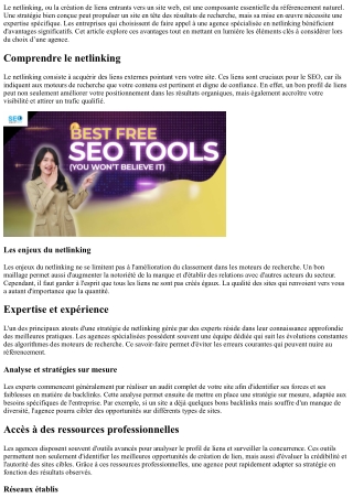 Les avantages d'une stratégie de netlinking gérée par des experts