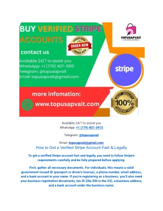 How to Get a Verified Stripe Account Fast & Legally