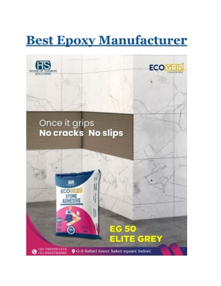 Best Epoxy Manufacturer