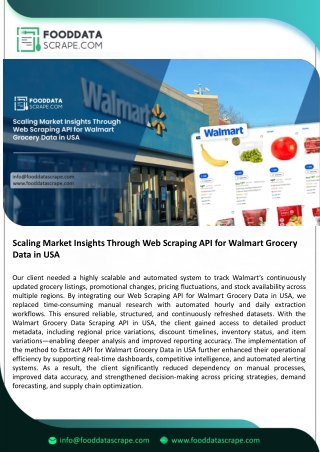 Scaling Market Insights Through Web Scraping API for Walmart Grocery Data in USA