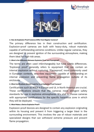 Understanding Explosion-Proof Cameras Your FAQs Answered