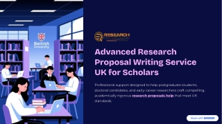 Advanced Research Proposal Writing Service UK for Scholars