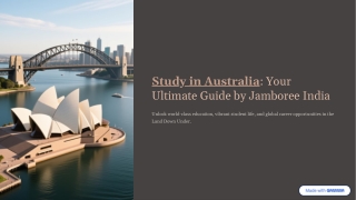 Study in Australia: Your Gateway to Global Education and a Bright Future
