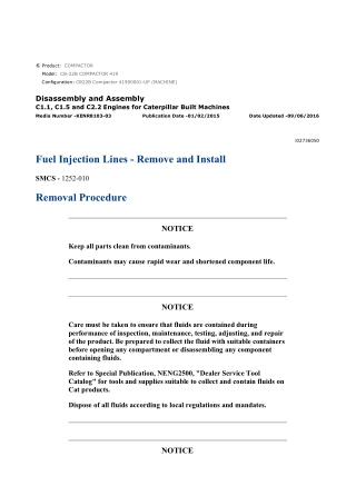 Caterpillar Cat CB-22B COMPACTOR (Prefix 419) Service Repair Manual Instant Download