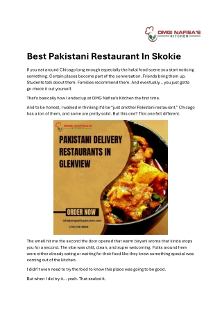 Best Pakistani Restaurant In Skokie