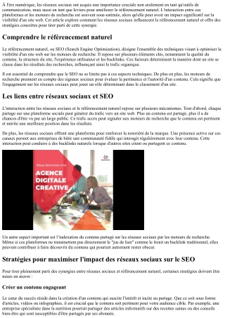 Le rôle des réseaux sociaux dans le référencement naturel