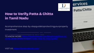 How to Verify Patta & Chitta in Tamil Nadu - Step-by-Step Guide