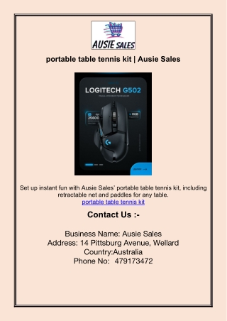 portable table tennis kit | Ausie Sales