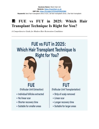 FUE vs FUT in 2025- Which Hair Transplant Technique Is Right for You