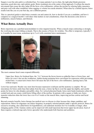 Botox Non-Surgical Rejuvenation: Alternatives to Facelifts