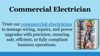 Commercial Electrician
