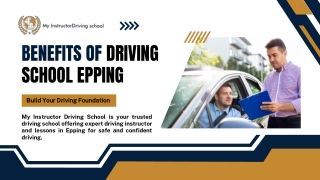 Benefits of Driving School Epping | My Instructor Driving School