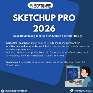 Buy SketchUp Pro 2026 – Fast & Easy 3D Modeling Software India