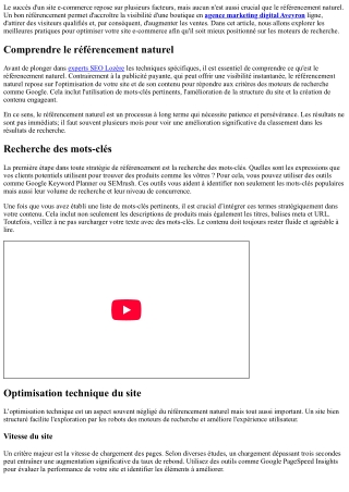 Optimiser son site e-commerce avec les meilleures pratiques en matière de référe