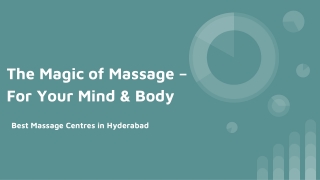 The Magic of Massage – For Your Mind & Body