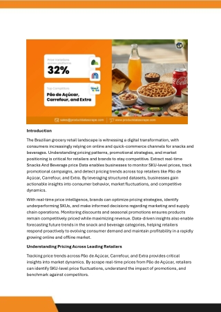 Extract Real-Time Snacks And Beverage Price Data