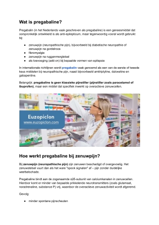 Complete Guide to Pregabaline Werking, Dosering, Bijwerkingen & Patiëntervaringen