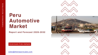 Peru Automotive Market Latest Industry Trends: Revenue, Price, Sales Analysis