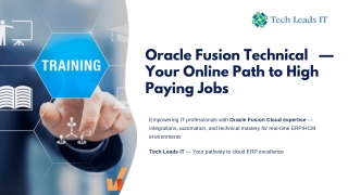 oracle  fusion technical online training