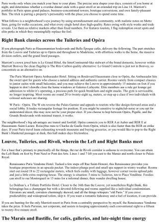 Marriott Hotels in Paris, France: Neighborhood-by means of-Neighborhood Picks