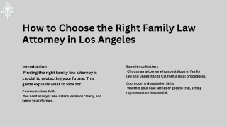 Evaluating a Family Lawyer