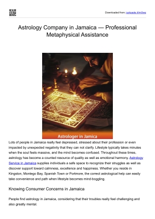 Astrology Services in Jamaica – Guidance, Clarity and Spiritual Healing with Mas